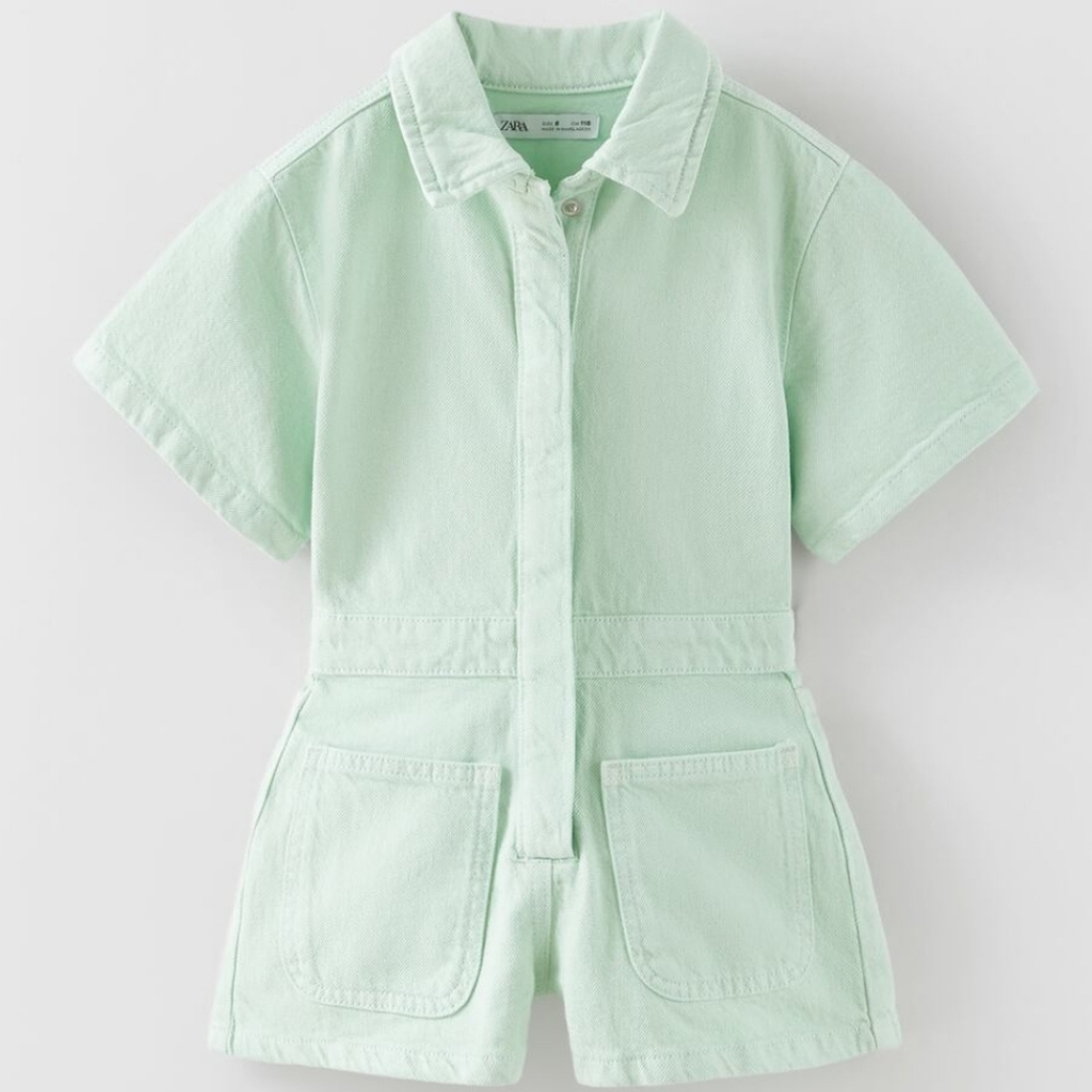 Zara Girls Short denim jumpsuit - Size 10